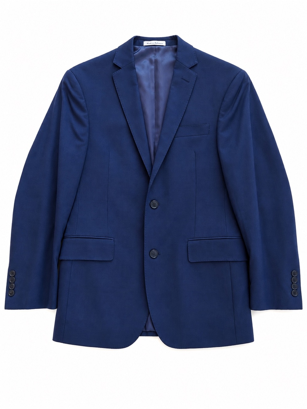 Murano Collezione Slim Fit Navy Wool Sport Coat Blazer 36S